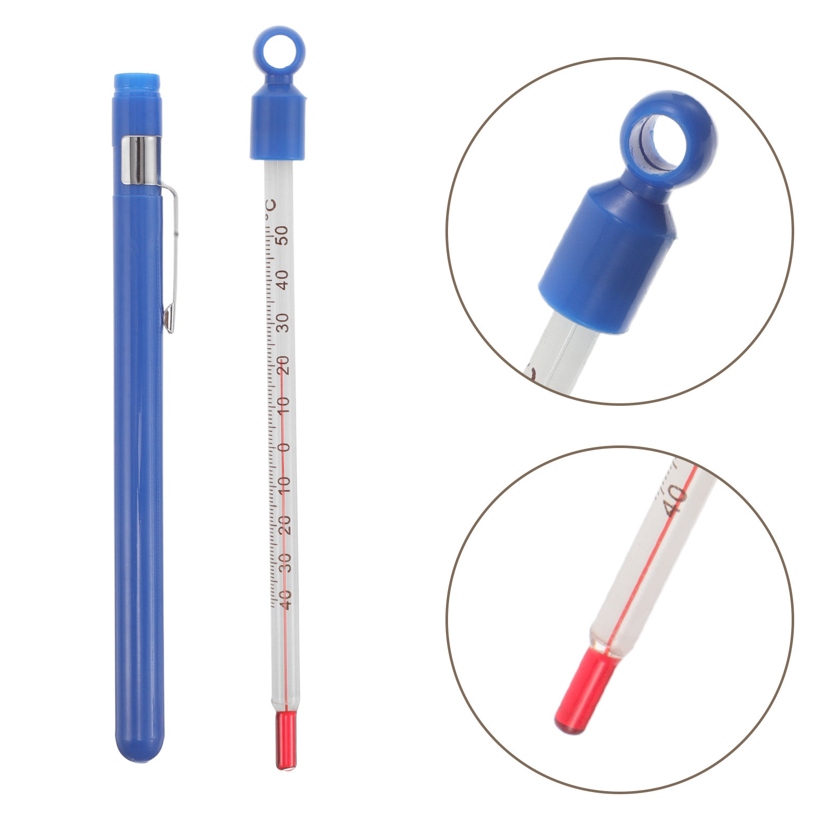 Home Cooking Usa - Glass Wine Thermometer Easy Read Precision