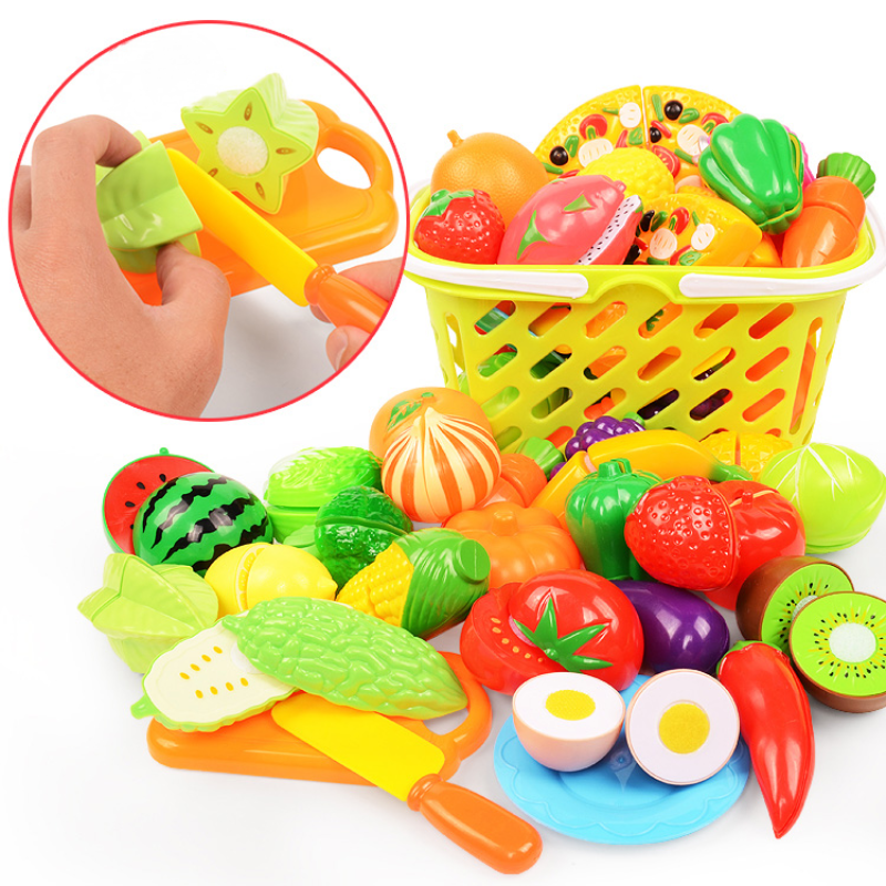 Home Cooking Game - 6/10/13/24Pcs Kitchen Fun Cutting Fruits and