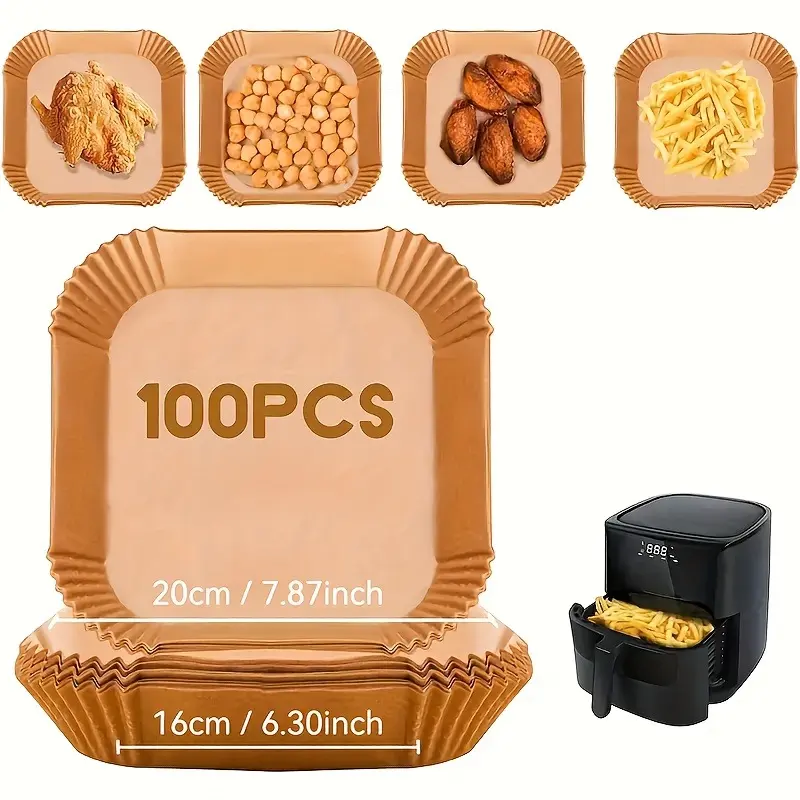 Home Cooking Is Healthier - 100pcsBaking supplies and accessories, air fryer
