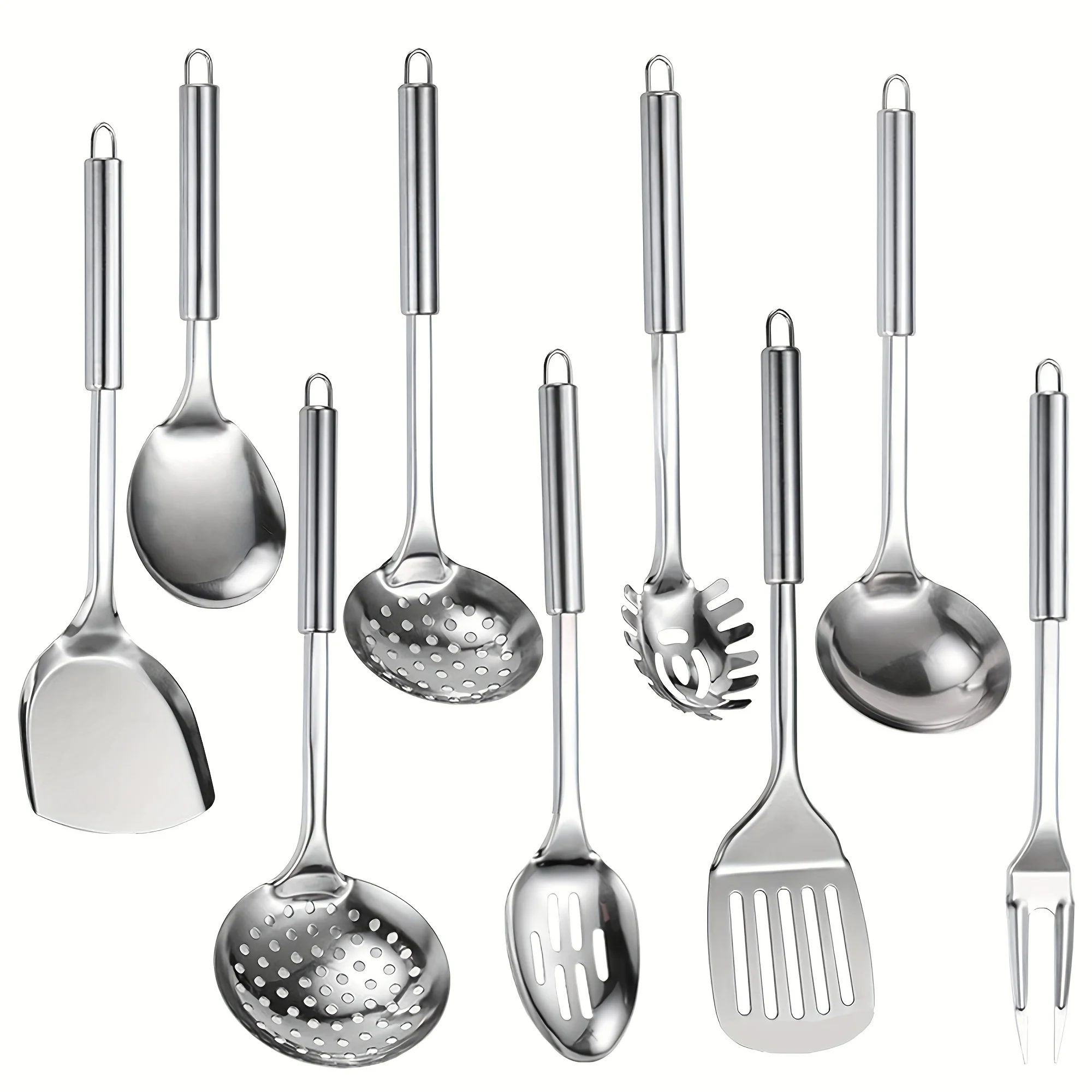Home Cooking Chef - 9pcs Cooking Utensil Set, 304 Stainless
