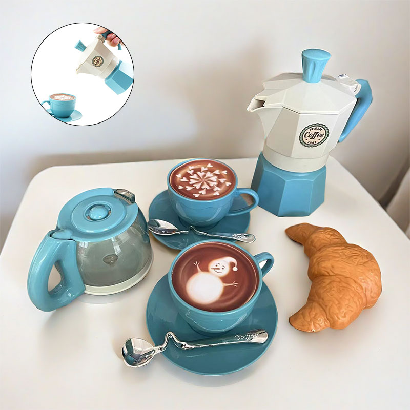 Home Cooking Game - 4/11PCS retend Play Simulation Coffee Set