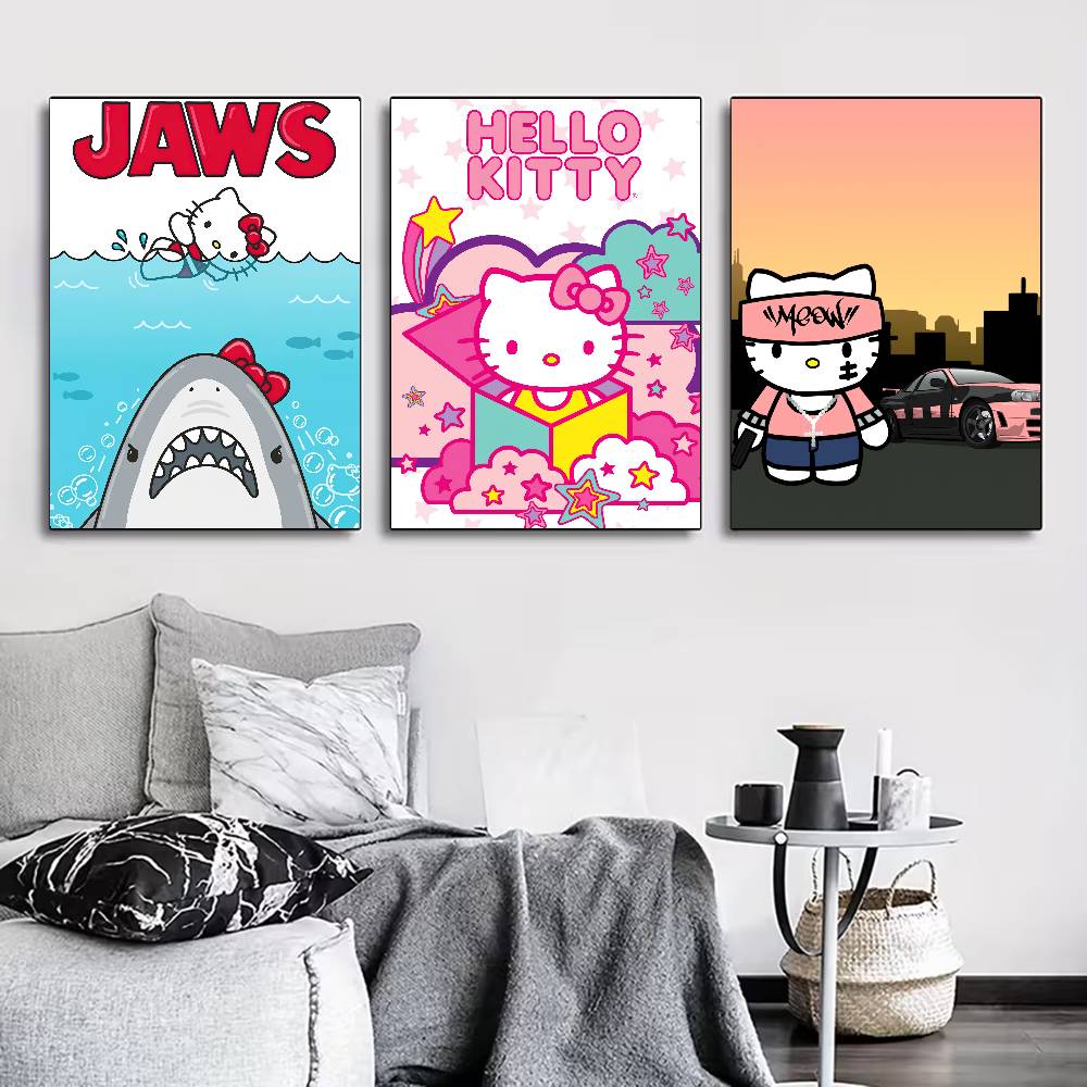 Home Cooking Oil - H-Hello Kitty Cute Poster for Modern