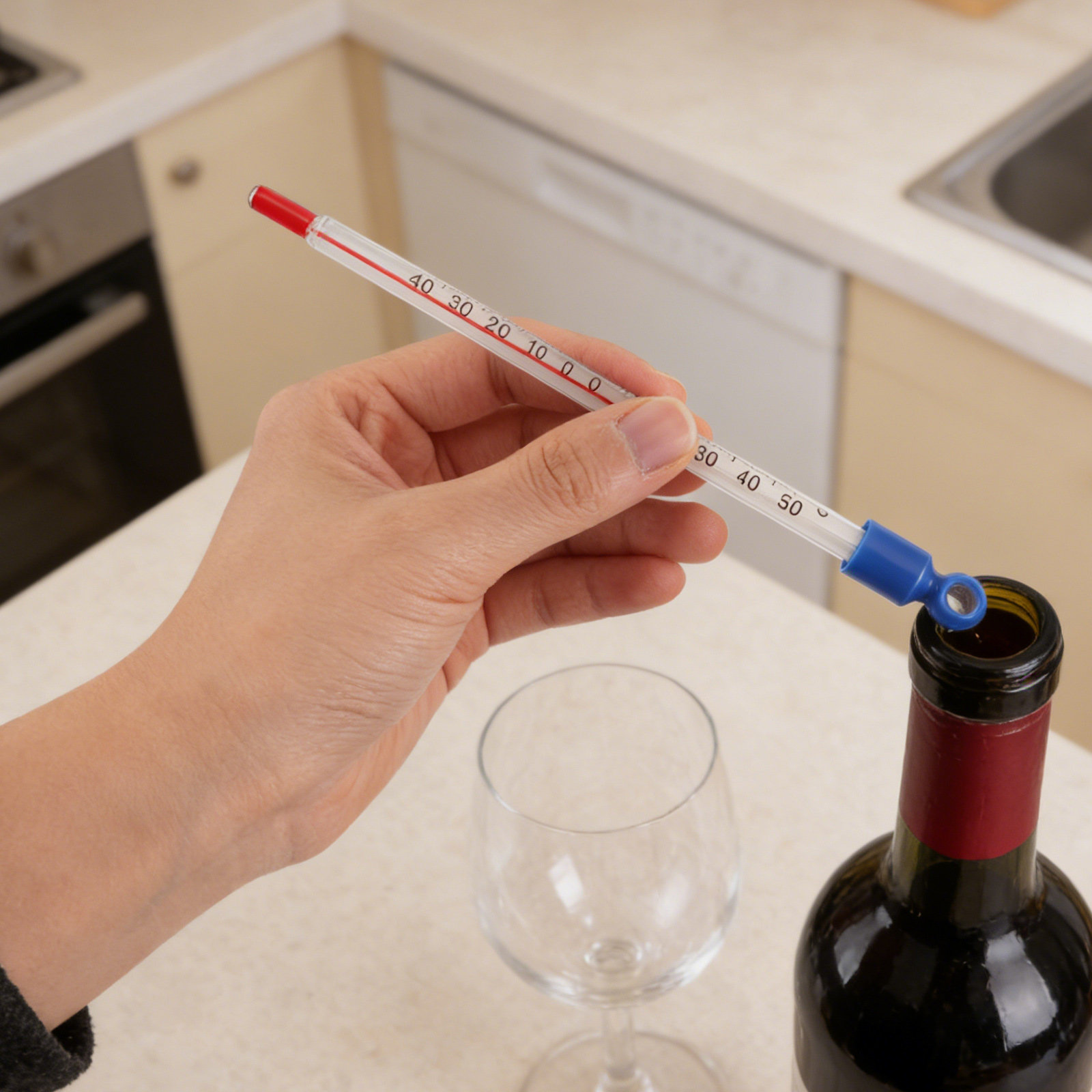 Glass Wine Thermometer Easy Re - Home Cooking Usa recensione e prezzo