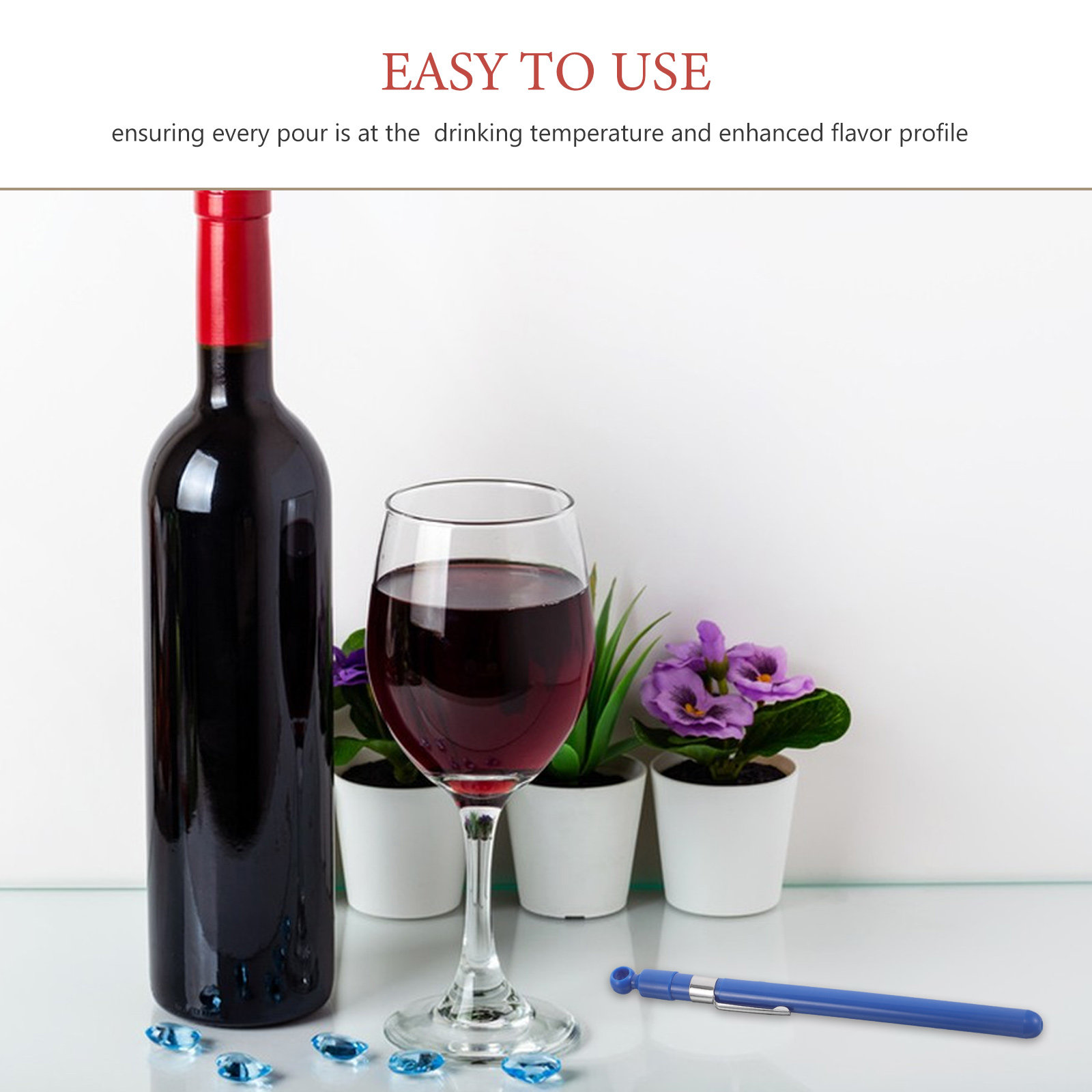 Glass Wine Thermometer Easy Re - Home Cooking Usa recensione e prezzo