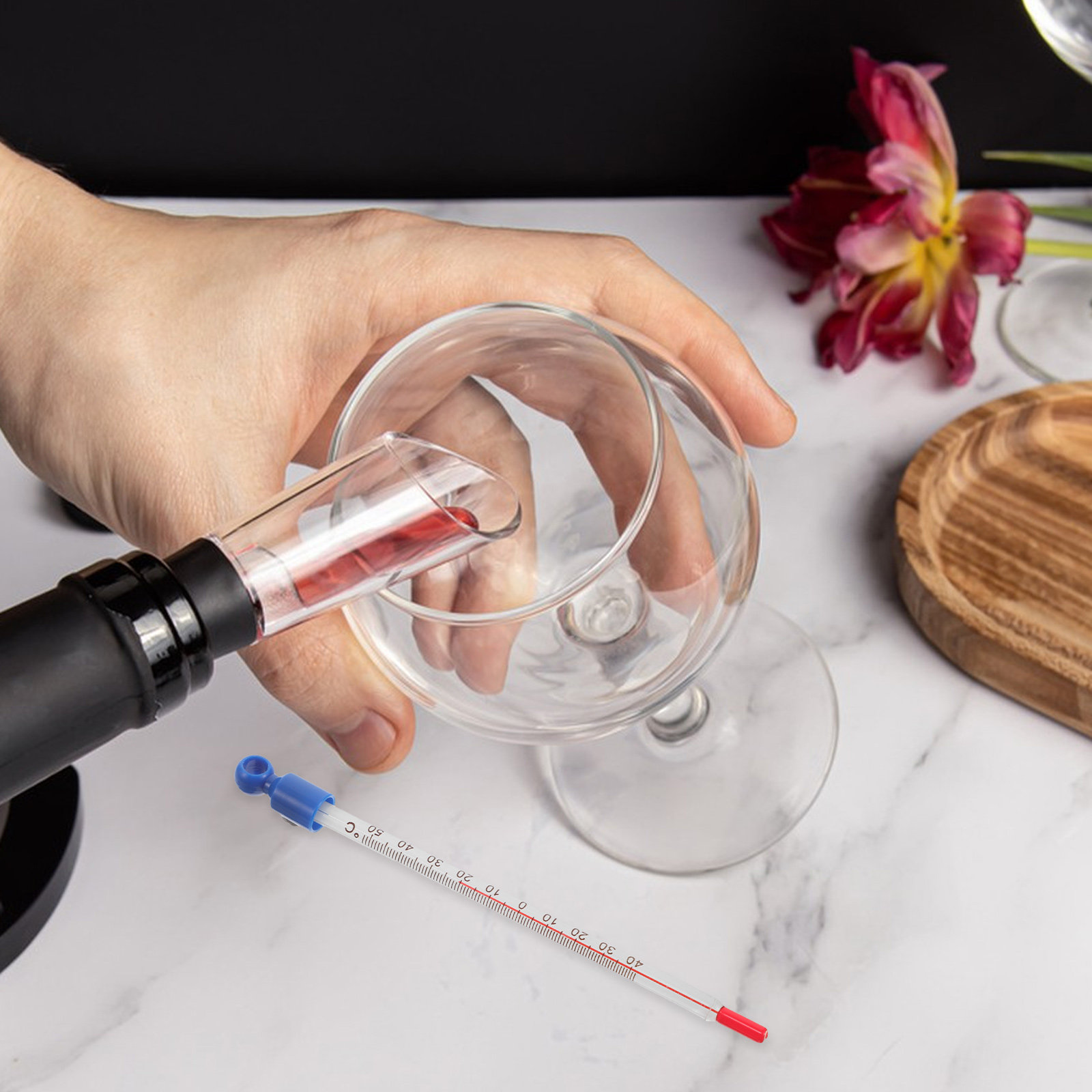 Glass Wine Thermometer Easy Re - Home Cooking Usa recensione e prezzo