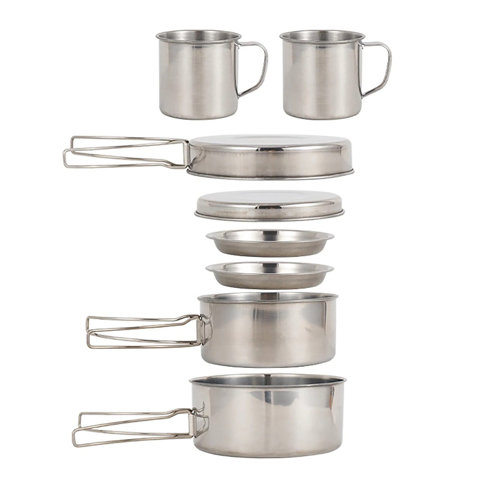 8pcs/Set Camping Cookware Mess - Paella Pan Steel recensione e prezzo