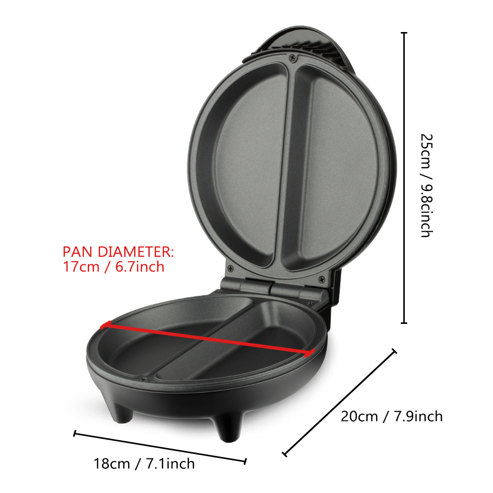 Electric Frying Pan 6.7Inch Pi - Home Cooking Quesadilla recensione e prezzo