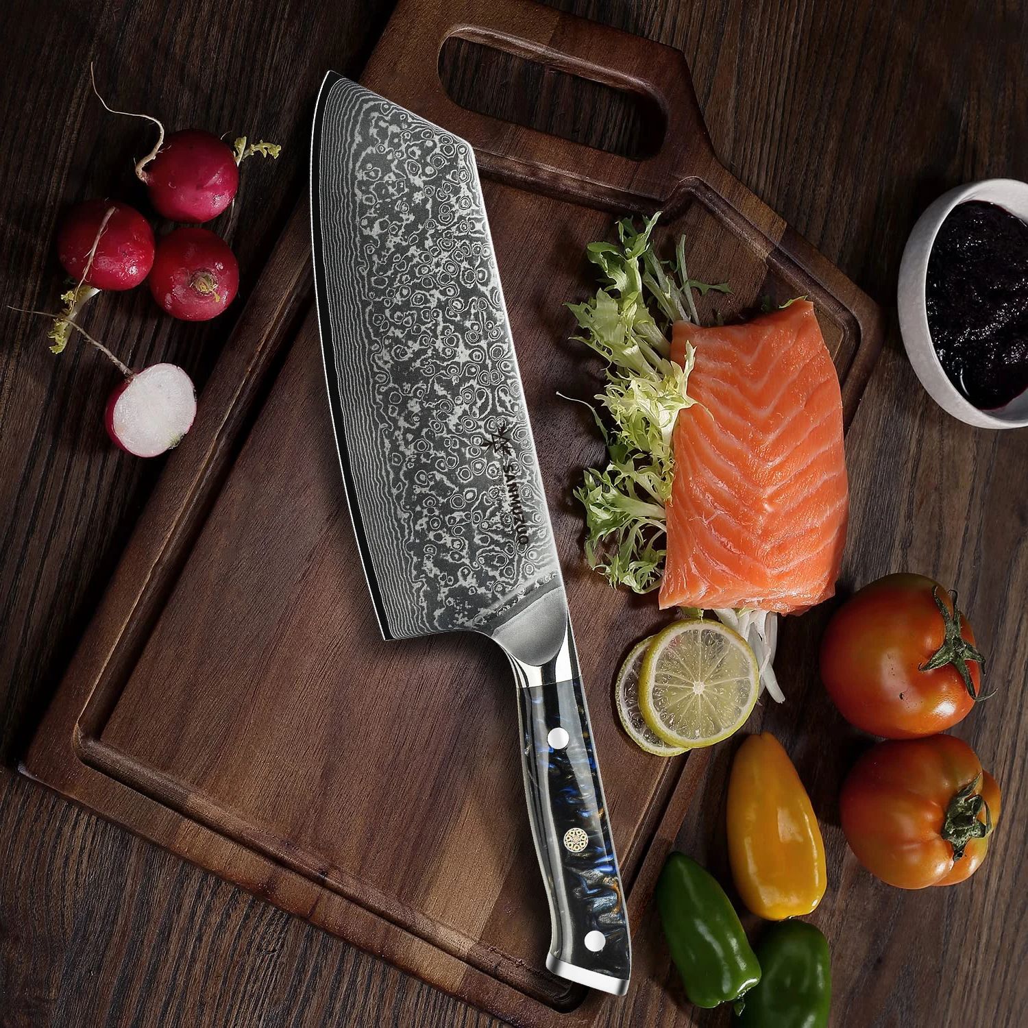 SANMUZUO 7.5 inch Nakiri Knife - Home Cooking Chef recensione e prezzo