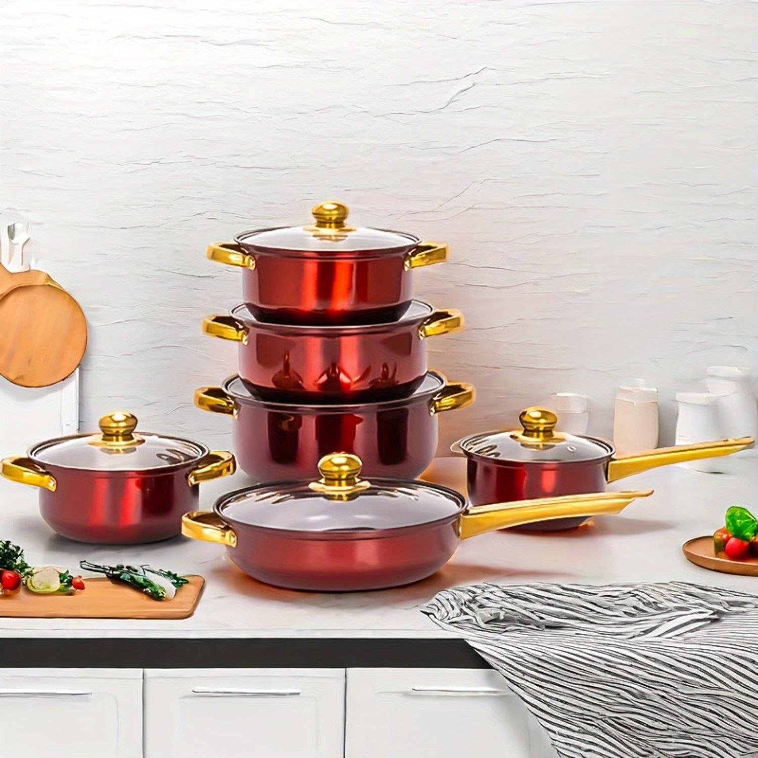 12pcs Stainless Steel Kitchenw - Paella Pan Steel recensione e prezzo