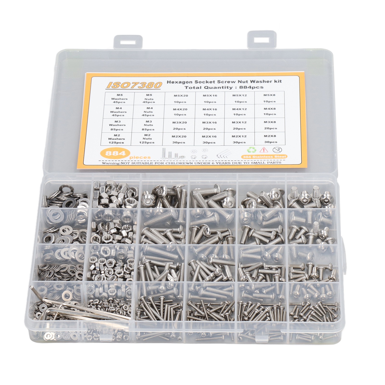 884 Pcs Stainless Steel Screw  - Paella Pan Steel recensione e prezzo