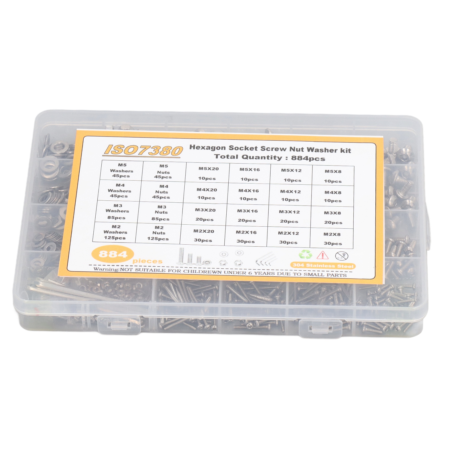 884 Pcs Stainless Steel Screw  - Paella Pan Steel recensione e prezzo