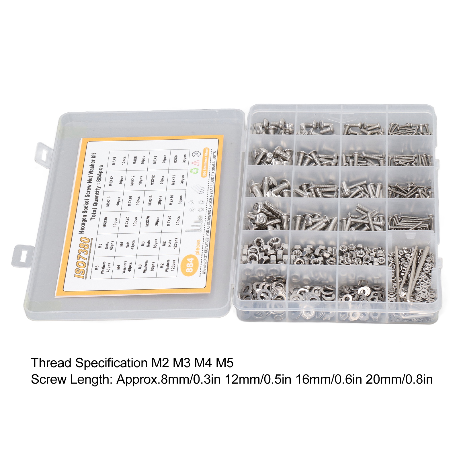 884 Pcs Stainless Steel Screw  - Paella Pan Steel recensione e prezzo