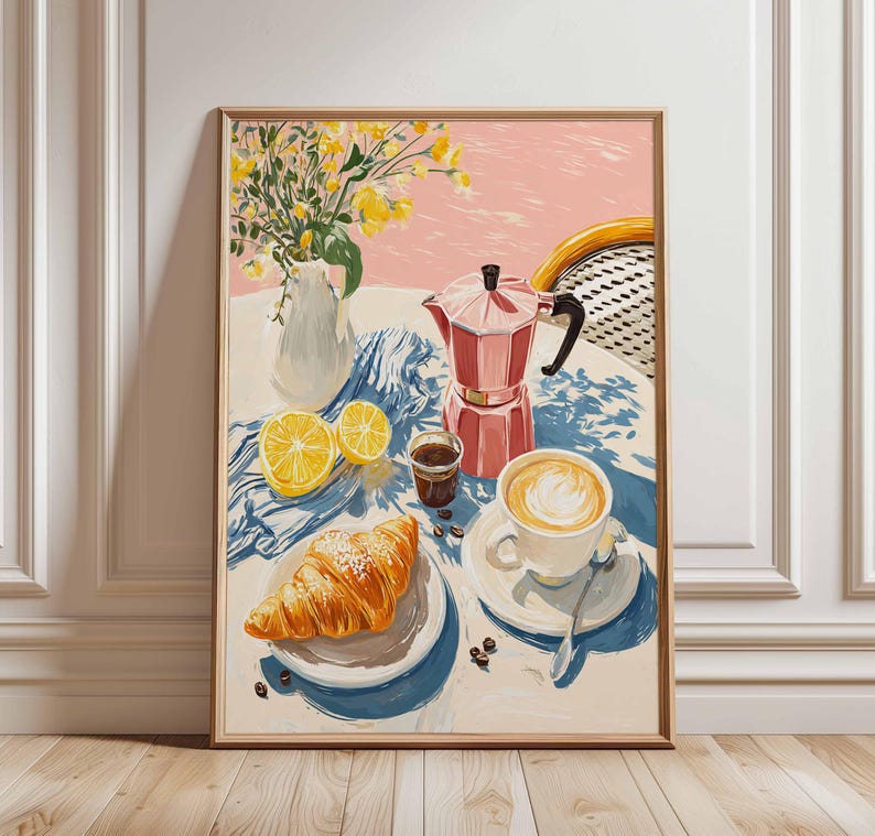 French Café Breakfast Canvas W - Home Cooking Oil recensione e prezzo