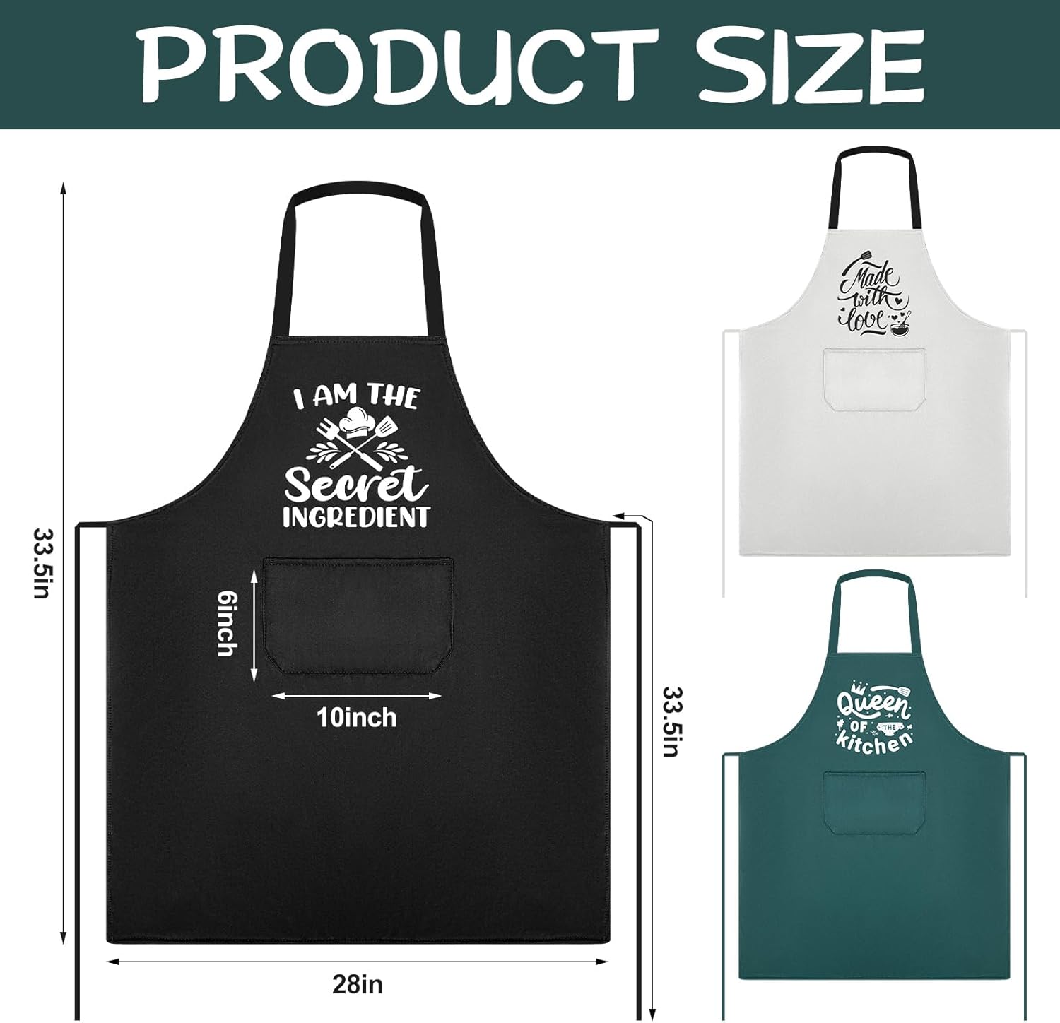 3 Pack Funny Cooking Aprons Wo - Home Cooking Chef recensione e prezzo