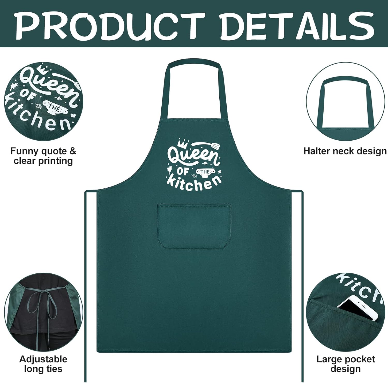 3 Pack Funny Cooking Aprons Wo - Home Cooking Chef recensione e prezzo
