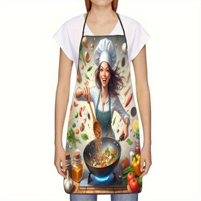 Vegetable Cooking Print Apron, - Home Cooking Chef recensione e prezzo
