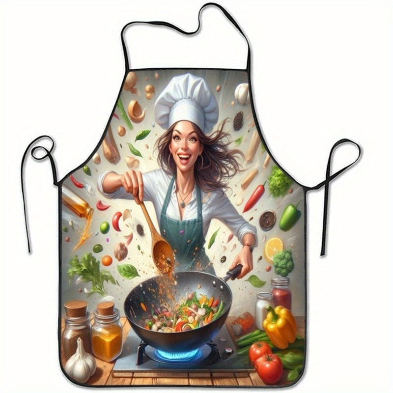 Vegetable Cooking Print Apron, - Home Cooking Chef recensione e prezzo